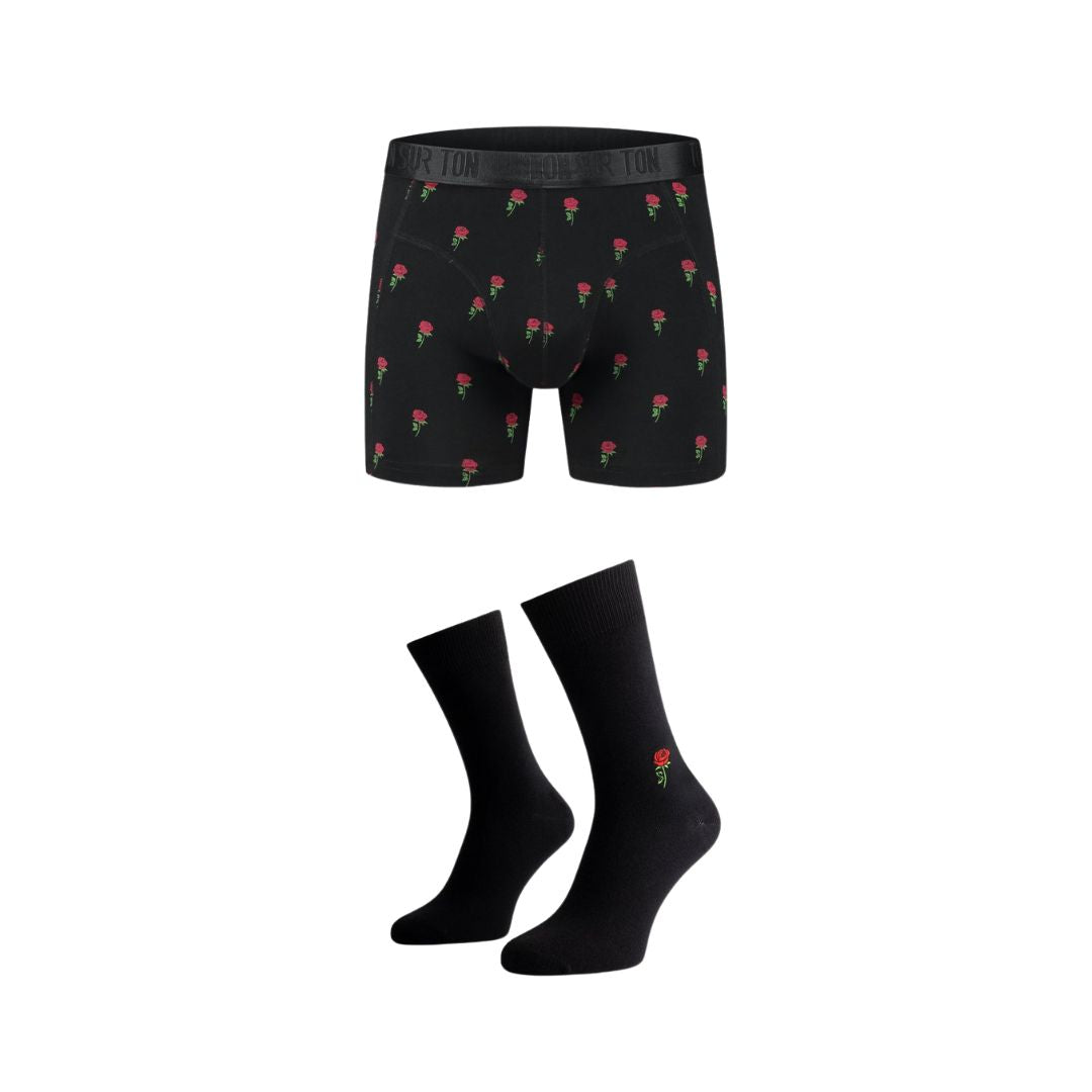 3x Embroidery Pack - Organic Cotton Boxer Briefs and Socks