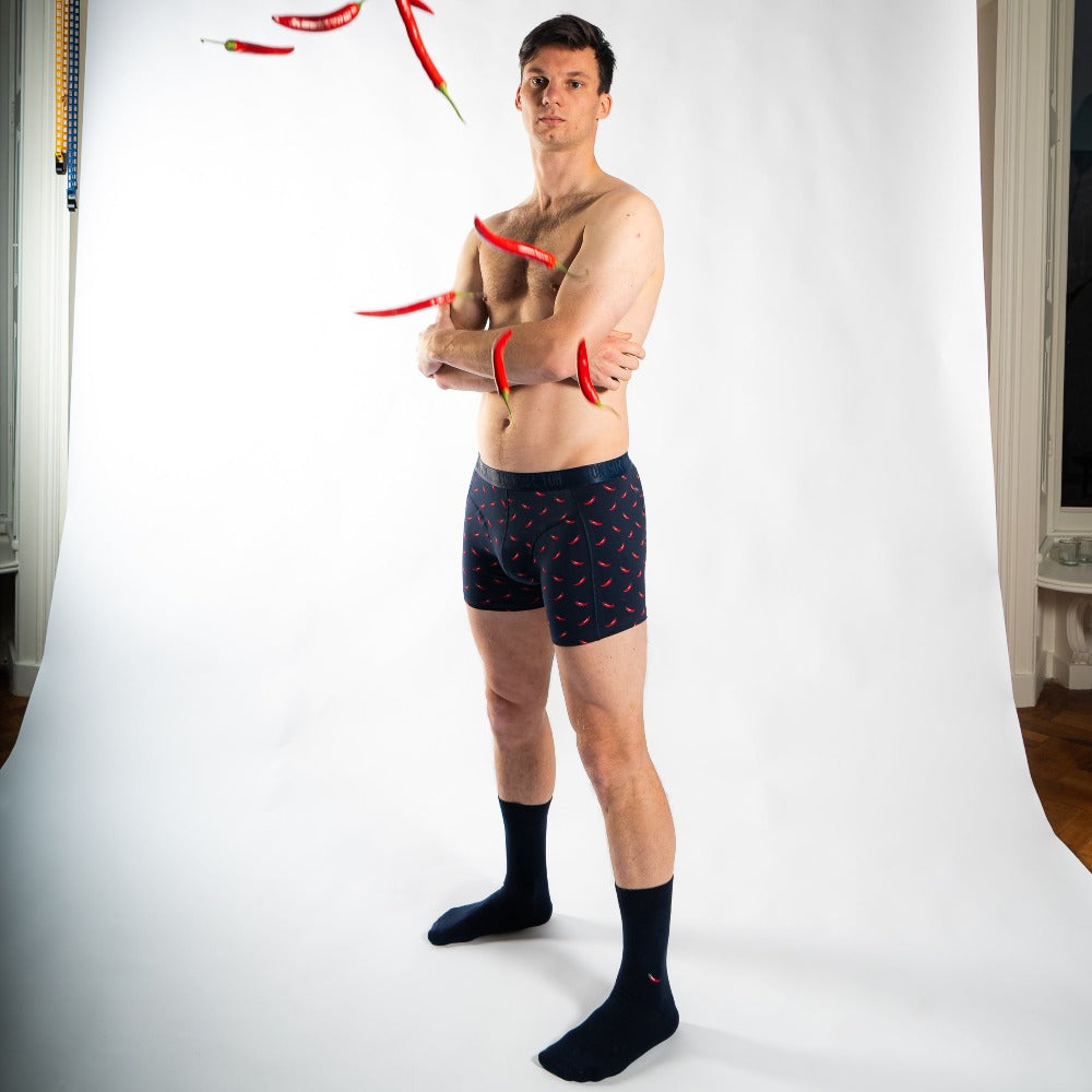 Red Hot - Organic Cotton Boxer Briefs and Socks