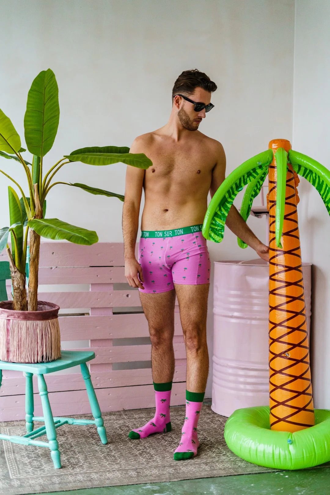 Las Palmeras - Organic Cotton Boxer Brief and Socks